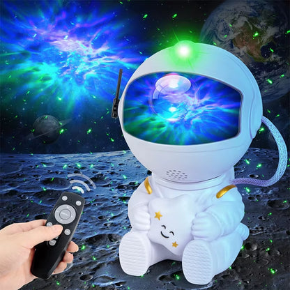 Astronaut Galaxy Projector Star Projectors Night Light Space Buddy with Nebula and Remote Control for Bedroom Best Gifts